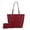 Red, variant on MKF Collection Mina Women's Tote Bag with Wallet, Vegan Leather Handbag Purse Set by Mia K - Black