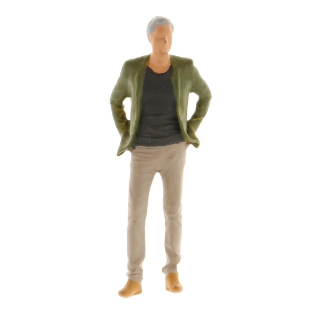 Figuras de Resina Zulema Muñecas Personaje Miniatura 1:64 Diseño de calle Diorama Verde
