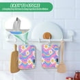 thumbnail image 6 of 2Pack Heat-Resistant Quilted Cotton Potholders - Stylish Kitchen Grips for Hot Pots & Pans Ovens Adorable Daisies, 6 of 7