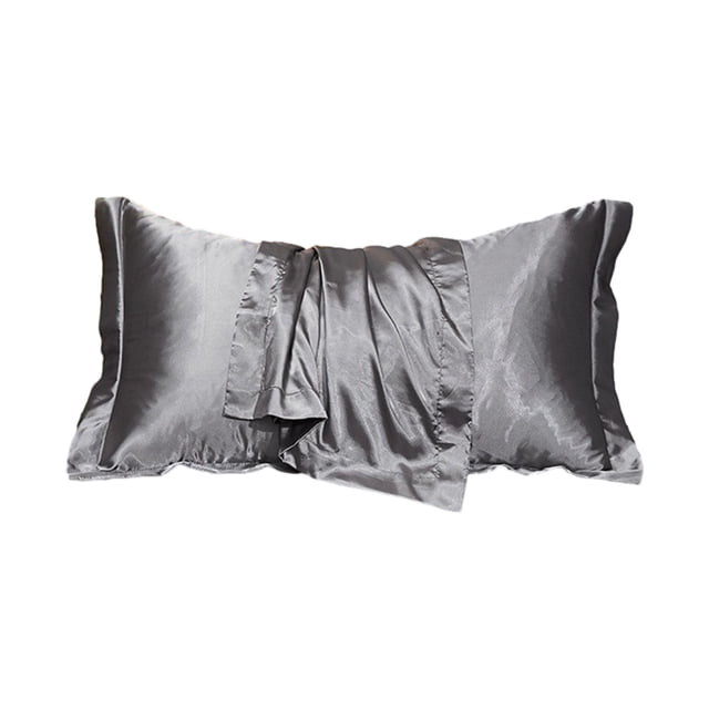 Almohada de Seda para el Cabello Y la Piel Satén Almohada de Seda Satén Almohada de Seda Adecuada para el Cabello Y la Piel Tamaño Estándar 20x30In con Cremallera Oculta Suave Transpirable Vidrio Y Fr