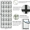thumbnail image 2 of Over the Door Shoe Organizer, Shoe Rack Over the Door with Breathable Mesh 24/35 Pockets,Large Capacity Hanging Shoe Organizer , Hanging Closet Organizers Up to 40 lbs, 2 of 11