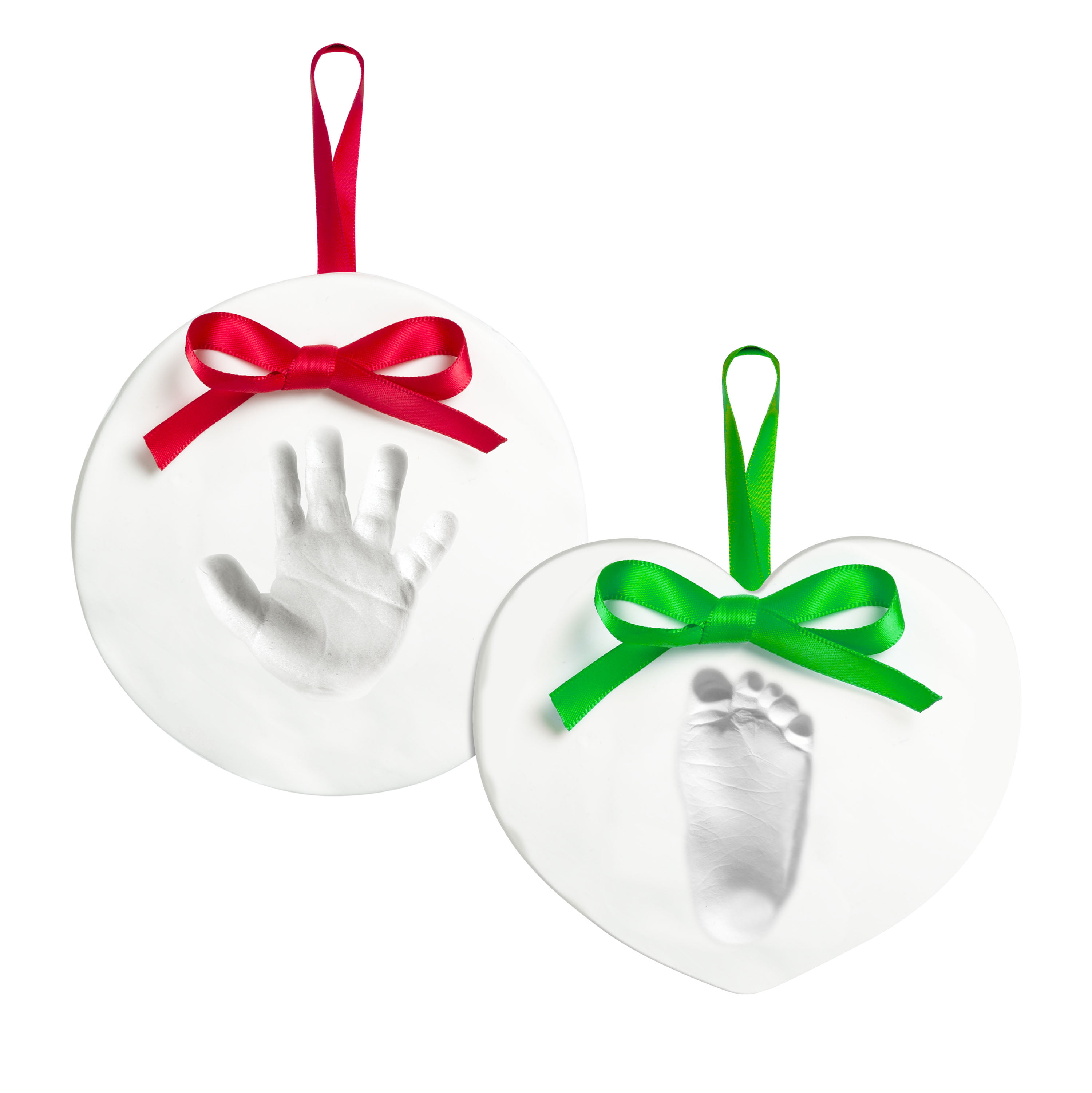 Ball Tiny Ideas Baby's Handprint Ornament 