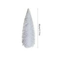 thumbnail image 3 of Zawou Mini Desktop Christmas Tree with Pre-Lit and Pre-Decorated Ornaments, Red and White Pine Cone Accents for HOLIDAY House Décor Silver, 3 of 6