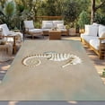 thumbnail image 2 of Coastal Seahorse Outdoor Rug for Patio/Deck/Porch, Non-Slip Large Area Rug 4 x 6 Ft, Vintage Ocean Animal Hippocampus Khaki Indoor Outdoor Rugs Washable Area Rugs, Camping Rug Carpet Runner, 2 of 8