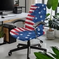 thumbnail image 2 of Renewold American Flag Paw Computer Office Chair Cover Spandex Office Chair Cover Rotating Chair Slipcover Dustproof High Back Computer Chair Cover for Pets Dogs Cats, S, 2 of 7