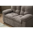 thumbnail image 3 of Kingway Furniture Plaencia Linen Living Room Loveseat in Light Gray, 3 of 4