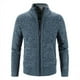 thumbnail image 1 of Suéter de otoño e invierno con relleno de terciopelo de gran tamaño, cárdigan de cuello alto, suéter casual coreano, abrigo para hombre, 1 of 6