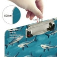thumbnail image 4 of ALAZA Plastic Clipboard A4 Letter Size Decorative Clipboards for Students Women Men 9" x 12.5" Vintage Cartoon Sharks, 4 of 6