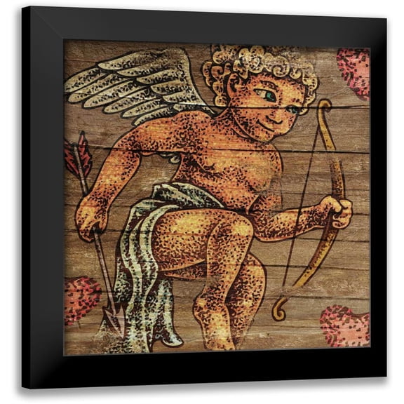 BoMo 12x12 Black Modern Framed Museum Art Print Titled - Cupids Arrow