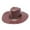 Wine, variant on Adult Sun Solid Fashion Western Cowboy Hat Leather Windproof Hat Tan La Hat One Size