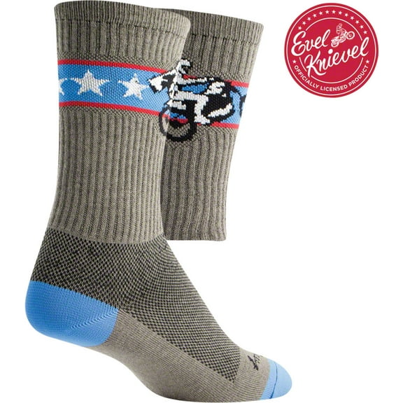 SockGuy Crew Wheelie Sock Gray LG/XL