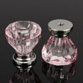 thumbnail image 3 of 12Pcs 25mm Crystal Glass Dresser Drawer Knobs Diamond Plated Shape Door Handle Pull Knobs Cabinet Furniture Handles Knobs, 3 of 6