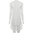 thumbnail image 5 of Riforla Women Casual Lace Sleeveless Beach Short Dress Tassel Mini Dress Dresses for Women White L, 5 of 5