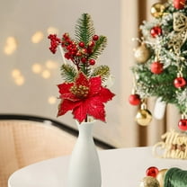 TOPRenddon Artificial Pine Needles Branches Garland Green Plants Pine Needles Fake Greenery Pine Picks for DIY Garland Wreath Christmas Embellishing and Home Garden Decoration