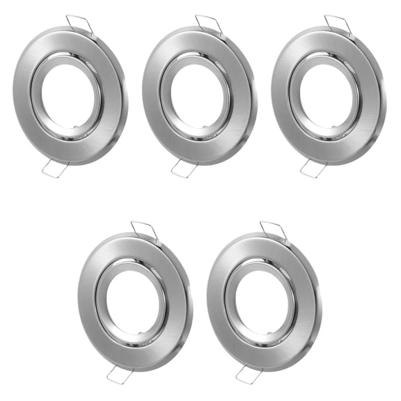 TABLZONE 5Pcs Recessed Downlight Fixture Holder Metal Mounting Clamp for Ceiling Lighting Plated Silver