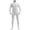 White, variant on Unisex Adult Zentai Bodysuit Without Hood (Black 160-S)