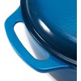 thumbnail image 4 of Enameled Cast Iron Dutch Oven Pot with Lid, Heavy-Duty, Medium 6-Quart, Blue, 4 of 6