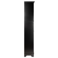 thumbnail image 3 of Winsome Wyatt Tall Transitional Wood Linen Cabinet with Baskets in Black, 3 of 11