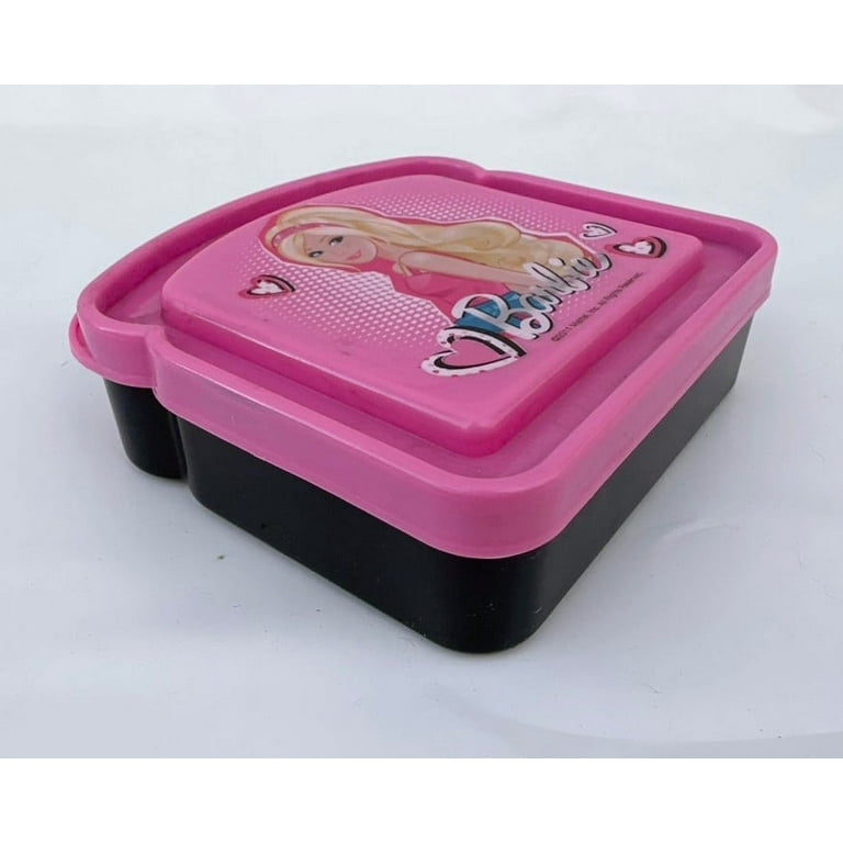 Flipkich Fancy Heavy Plastic Material Leak Proof Kids Barbie  Lunch Box For School 2 Containers Lunch Box 