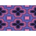 thumbnail image 1 of Ahgly Company Indoor Rectangle Patterned Purple Iris Purple Area Rugs, 2' x 5', 1 of 1