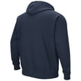 thumbnail image 3 of Men's Colosseum Navy Rhode Island Rams Arch & Logo 3.0 Pullover Hoodie, 3 of 3