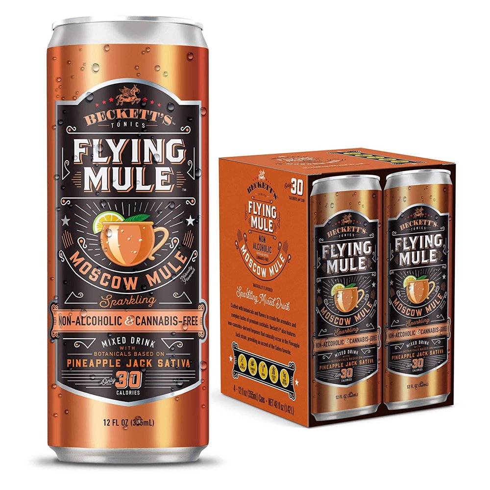 Beckett's FLYING MULE MOSCOW MULE NonAlcoholic Tonics Sparkling