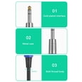 thumbnail image 3 of 3.5mm to 1/4 Headphone Adapter Cable 3.5mm 1/8inch Female TRS to 6.35mm 1/4inch Male TRS Stereo Cable for Guitar, 3 of 6