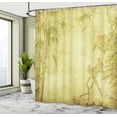 thumbnail image 5 of Ambesonne Asian Themed Shower Curtain, Branch and Birds Motif, 69"Wx70"L, Green, 5 of 5