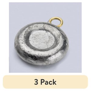 Bullet Weights Disc Sinkers, 1 oz Lead, 16-Pack