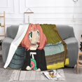 thumbnail image 2 of Anya Forger Spy X Fleece Blanket Super Soft Cozy Throw Blanket 40"X30", Lightweight Fuzzy Comfy Flannel Blanket Warm Plush Throw Blankets For Couch, Sofa, Bed, 2 of 8