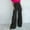 Black, variant on Patlollav Womens Autumn Straight Solid Color High Waist Suit Pants with Pocket