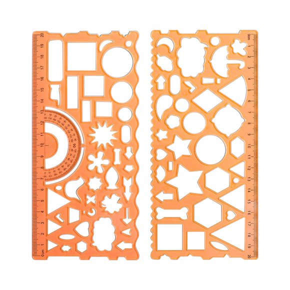 Économies Spéciales d'Été Outils de Bureau!Kyusrd 1. Règle Géométrique.Tirage Polyvalent 3.ensemble de Protracteur Multifonctionnel 4.kit de Mesure pour Élève de l'École Élémentaire 5.outil de Transformation de Règle