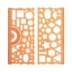 thumbnail image 2 of Juego de regla geométrica y transportador - Herramienta de dibujo de plástico de 7,59" con patrones multifuncionales para arte, diseño y medición, 2 of 6