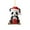 F, variant on Panda with Santa Hat Christmas Ornaments 2D Acrylic Cute Cartoon Xmas Tree Hanging Decorations for Holiday Party New Year Supplies Home Decor and Panda Lover Gifts, 6PCS