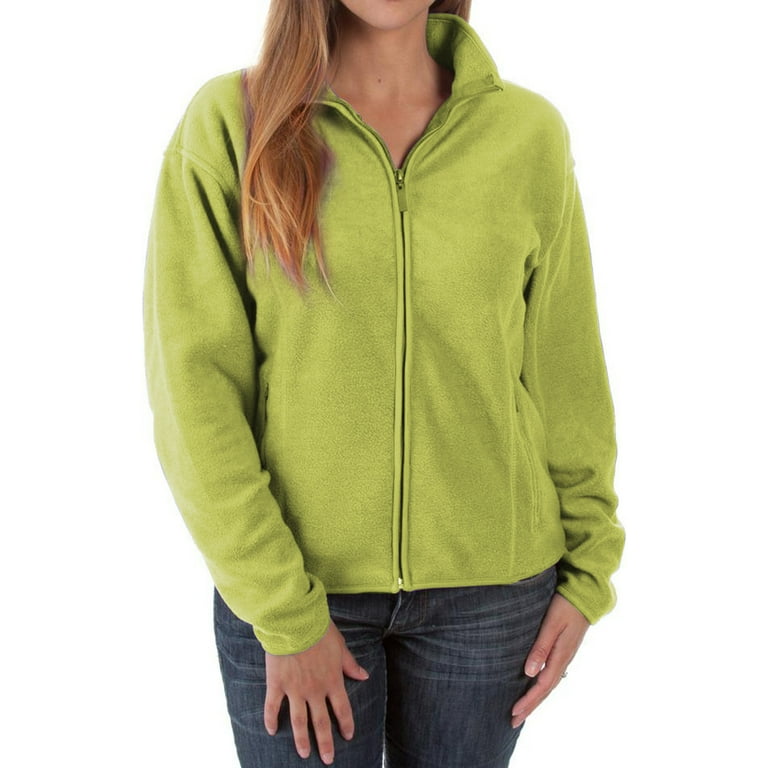 Fleece jacket top with elastic cuffs