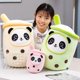 thumbnail image 3 of NEW Cute Cartoon bubble tea plush toy stuffed food milk tea soft doll boba fruit tea cup pillow cushion kids toys birthday gift, 3 of 4