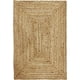 thumbnail image 4 of Alfombra KEMA de yute trenzada, 120 x 180 cm, rústica, vintage, reversible, 4 of 8