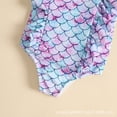 thumbnail image 5 of SonxaHe Swimwear for Infant Girl Fish Scale Print Ruffle Trim Sleeveless Bikini Children Beachwear Water Play Swimsuit Multi-color,Size 12-18 M, 5 of 5