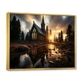 thumbnail image 2 of Designart "Landscape Church Heavens Beauty " Spiritual Floater Framed Wall Art Print, 2 of 7