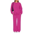 thumbnail image 7 of Womens Sweatsuits 2 Piece Lounge Matching Sweat Sets Fall Outfits Hot Pink S, 7 of 7