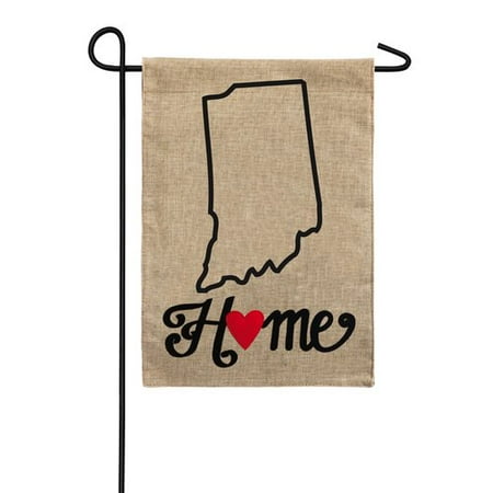 Indiana State Polyester Flag - Evergreen Flag & Garden Indiana State of My Heart 2-Sided Polyester 1'6'' x 1'1'' Garden Flag
