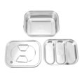 thumbnail image 2 of Contenedor De Almuerzo De Acero Inoxidable 304, Cajas De Metal Con Clips Bloquebles A Prueba De Fugas, Contenedor De Almuerzo Aislado De Gran, 2 of 7