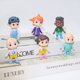 thumbnail image 4 of Super baby jojo decoración de pastel de cumpleaños para niños, mesa de postre enchufable, figura de animación, adornos de coche para hornear, 6 piezas, 4 of 4