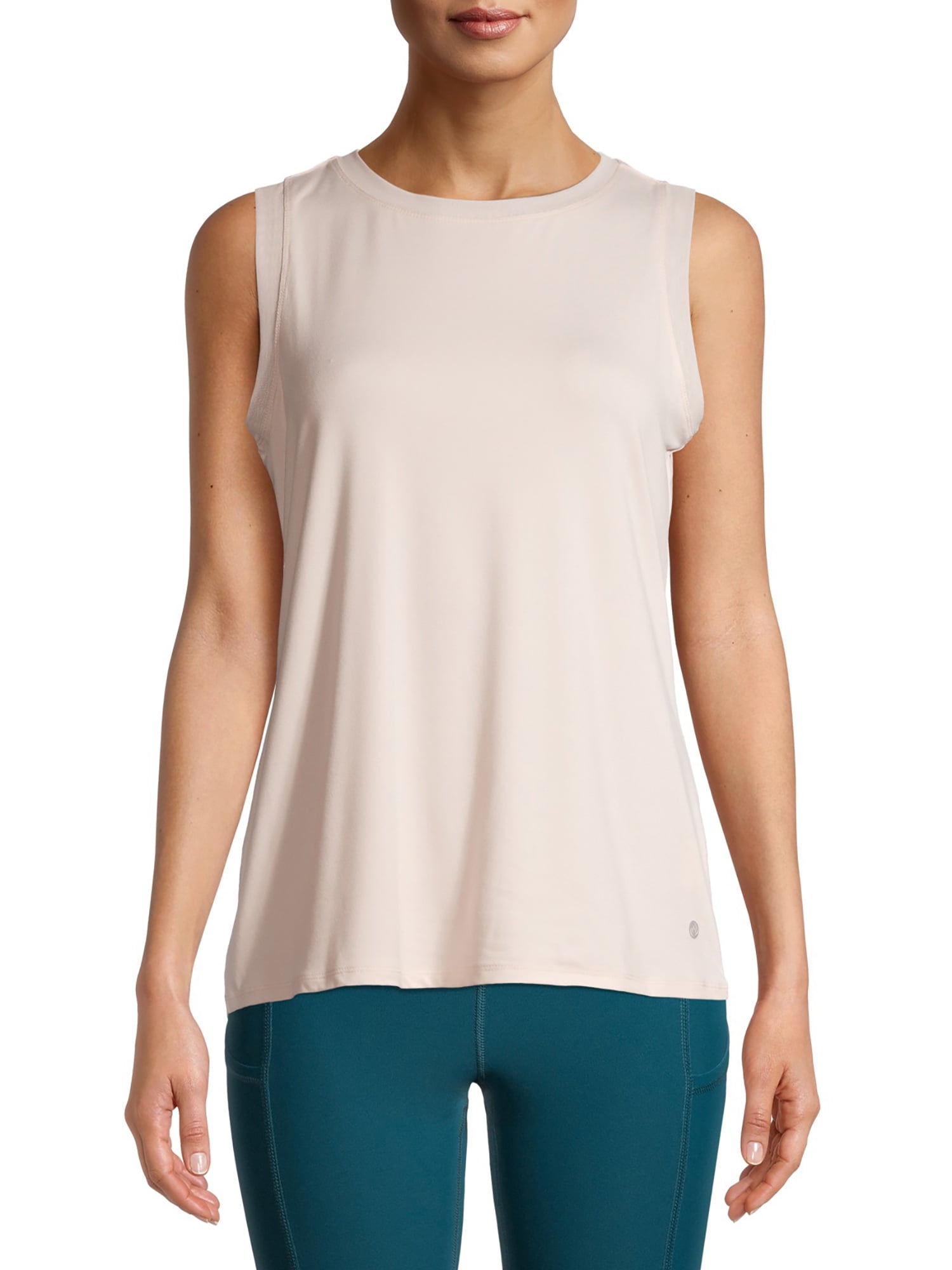 Apana Women's Active Tank Top with Mesh Trim