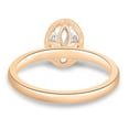 thumbnail image 5 of ESTE ORIGIN 2.0CT Oval Lab-Grown Diamond Solitaire Engagement Ring with Bezel Setting in 10K Rose Gold for Women, available in US 8.5., 5 of 8