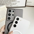 thumbnail image 4 of Matte Transparent Ultra Thin Magnetic Phone Case for Samsung Galaxy S24 Ultra S22 S23 Plus S23 Ultra Lens Protection Hard Cover WHITE For SamsungS22Ultra, 4 of 6