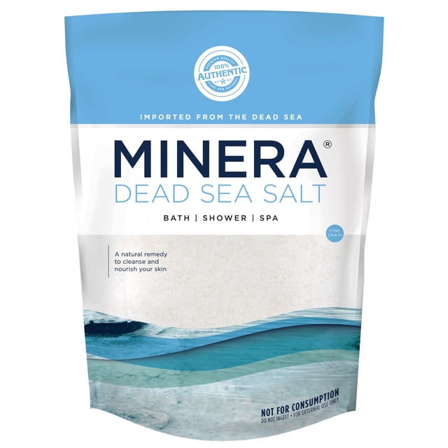 Sal del Mar Muerto Minera 100% pura y natural de 8,6 kg de grano fino