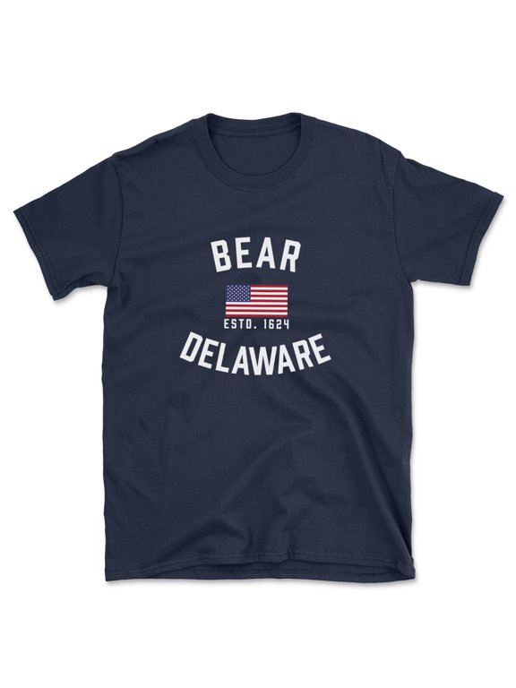 Bear Delaware Patriot Men's Cotton T-Shirt