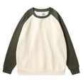 thumbnail image 3 of Gytharion Men's Color-blocking Sweatshirts Raglan Sleeve Solid Color Classic Pullovers Fall Comfortable Pullover Tops, 3 of 5