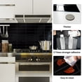 thumbnail image 6 of DEWOO Peel and Stick Backsplash - 10 Sheets of 12"×12" - 3D Adhesive Peel and Stick Tile Backsplash for Kitchen, Bathroom, Wall Tile, Black, 6 of 11
